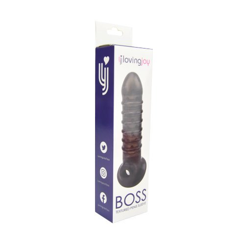 Loving Joy Boss Textured Penis Sleeve with Ball Loop - Image 11