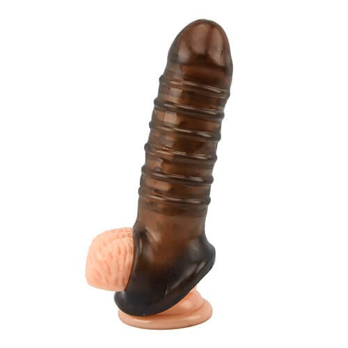 Loving Joy Boss Textured Penis Sleeve with Ball Loop - Image 6