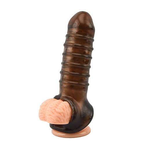 Loving Joy Boss Textured Penis Sleeve with Ball Loop - Image 7