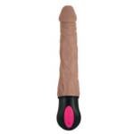 Realistic Warming 7 inch Vibrating Dildo Brown