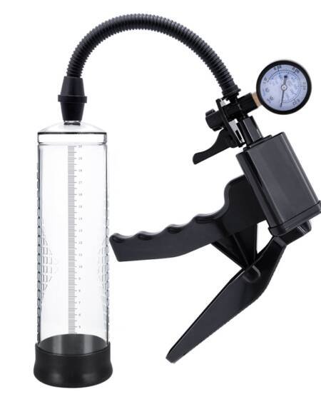Rev-Pump Gauge Pistol Grip Penis Pump