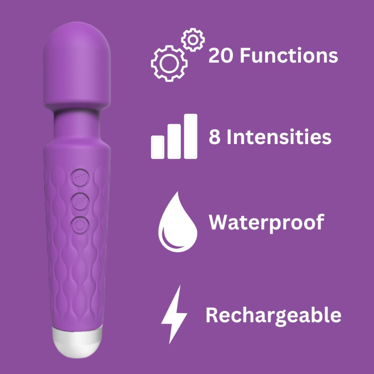 The Ritual Wand — Travel-Ready Sensual Wellness Massager in Purple - Image 8