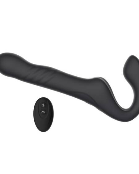 Mina Surge Remote Thrusting & Vibrating Strapless Strap On