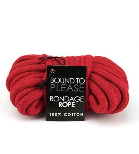 Bound to Please Bondage Rope Red