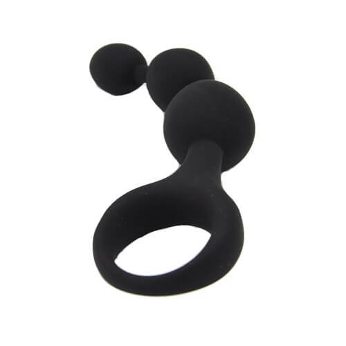 Loving Joy Triple Ripple Anal Beads-Black - Image 5
