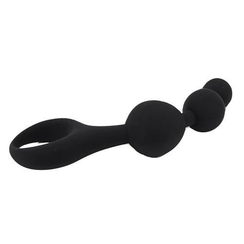 Loving Joy Triple Ripple Anal Beads-Black - Image 6