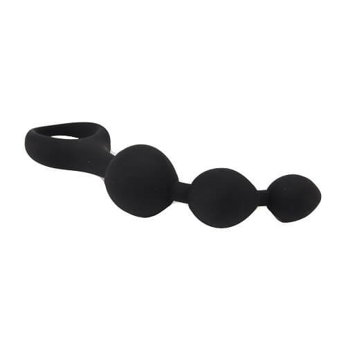 Loving Joy Triple Ripple Anal Beads-Black - Image 8